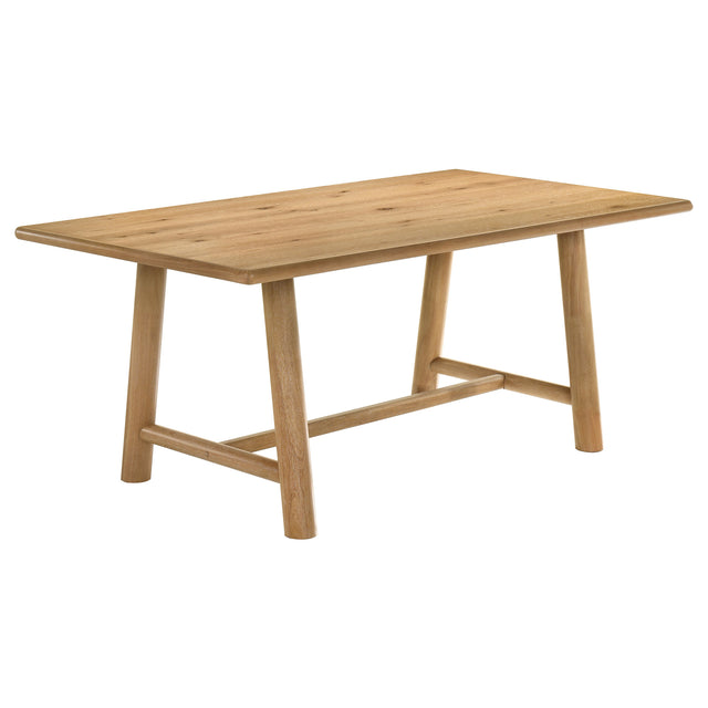 Tampa Furniture Outlet - Coaster - Duncan 71-inch Rectangular Wood Dining Room Table Washed Oak - 193651