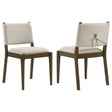 Tampa Furniture Outlet - Coaster - Ottowa Upholstered Dining Side Chair Brown (Set of 2) - 193662