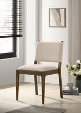Ottowa Upholstered Dining Side Chair Brown (Set of 2) - Tampa Furniture Outlet