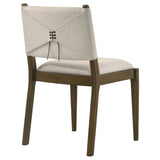 Ottowa Upholstered Dining Side Chair Brown (Set of 2) - Tampa Furniture Outlet