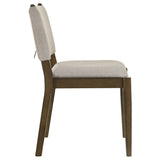 Ottowa Upholstered Dining Side Chair Brown (Set of 2) - Tampa Furniture Outlet