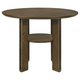 Ottowa 5-piece Round Counter Height Dining Room Set Brown - Tampa Furniture Outlet