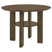 Tampa Furniture Outlet - Coaster - Ottowa 47-inch Round Counter Height Dining Table Brown - 193668