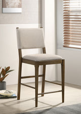 Ottowa Upholstered Counter Side Chair Brown (Set of 2) - Tampa Furniture Outlet