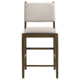 Ottowa Upholstered Counter Side Chair Brown (Set of 2) - Tampa Furniture Outlet
