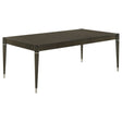 Tampa Furniture Outlet - Coaster - Reseda 81-inch Extension Leaf Dining Table Ash Brown - 193671