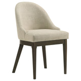 Reseda Upholstered Dining Side Chair Beige (Set of 2) - Tampa Furniture Outlet