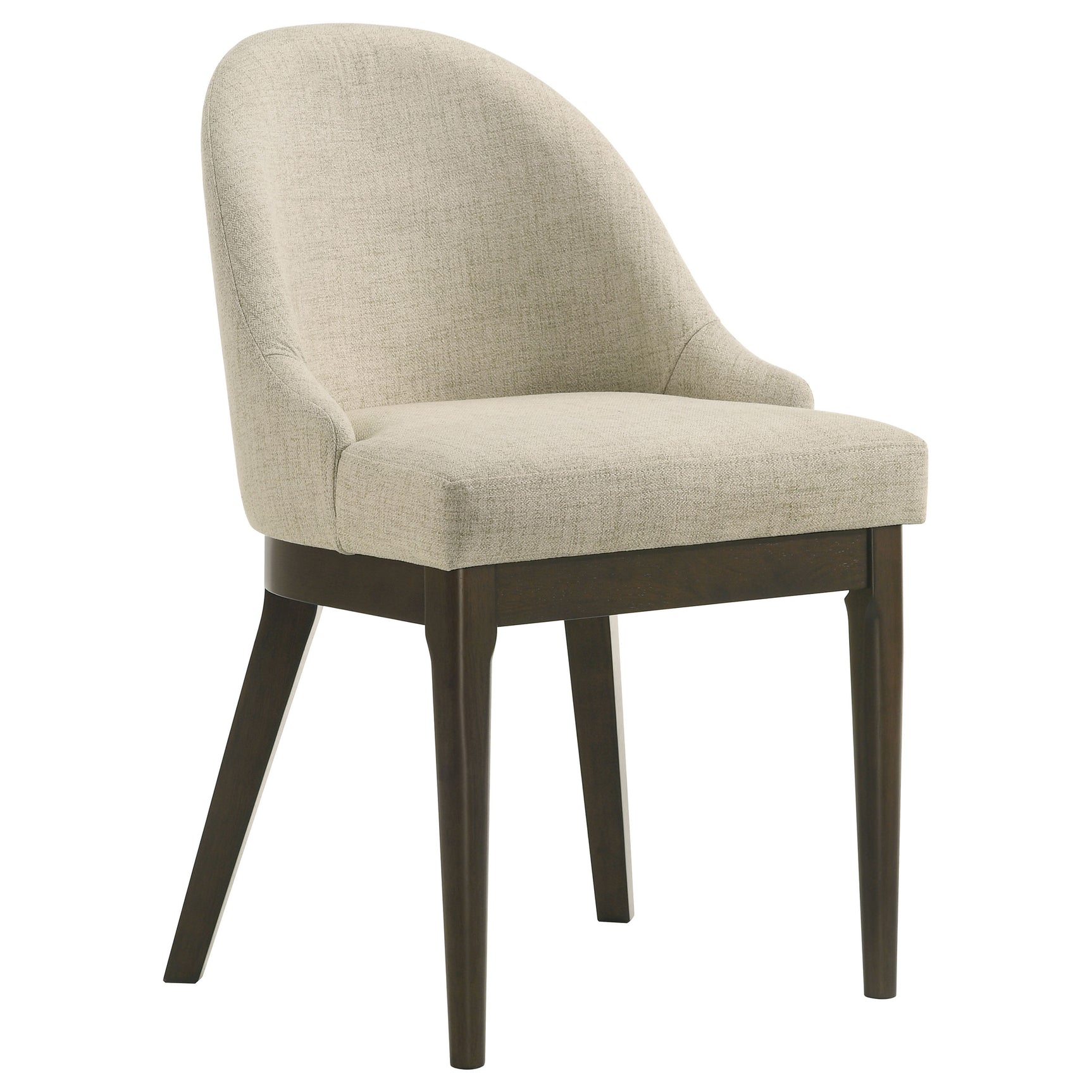 Reseda Upholstered Dining Side Chair Beige (Set of 2) - Tampa Furniture Outlet