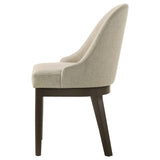 Reseda Upholstered Dining Side Chair Beige (Set of 2) - Tampa Furniture Outlet
