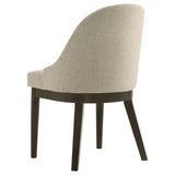 Reseda Upholstered Dining Side Chair Beige (Set of 2) - Tampa Furniture Outlet