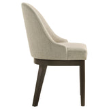 Reseda Upholstered Dining Side Chair Beige (Set of 2) - Tampa Furniture Outlet