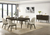 Reseda Upholstered Dining Side Chair Beige (Set of 2) - Tampa Furniture Outlet