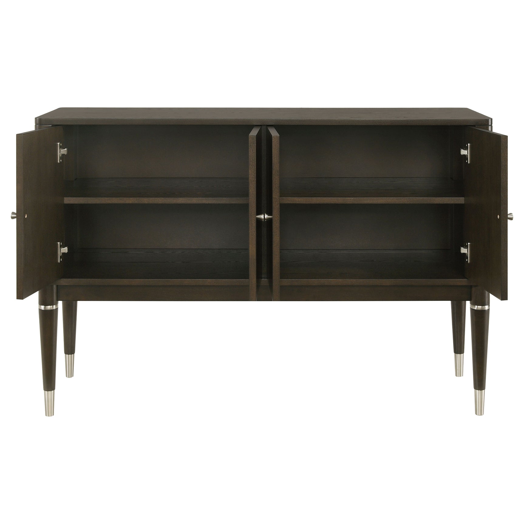 Reseda 4-door Dining Sideboard Server with Shelves Ash Brown - Tampa Furniture Outlet