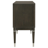 Reseda 4-door Dining Sideboard Server with Shelves Ash Brown - Tampa Furniture Outlet