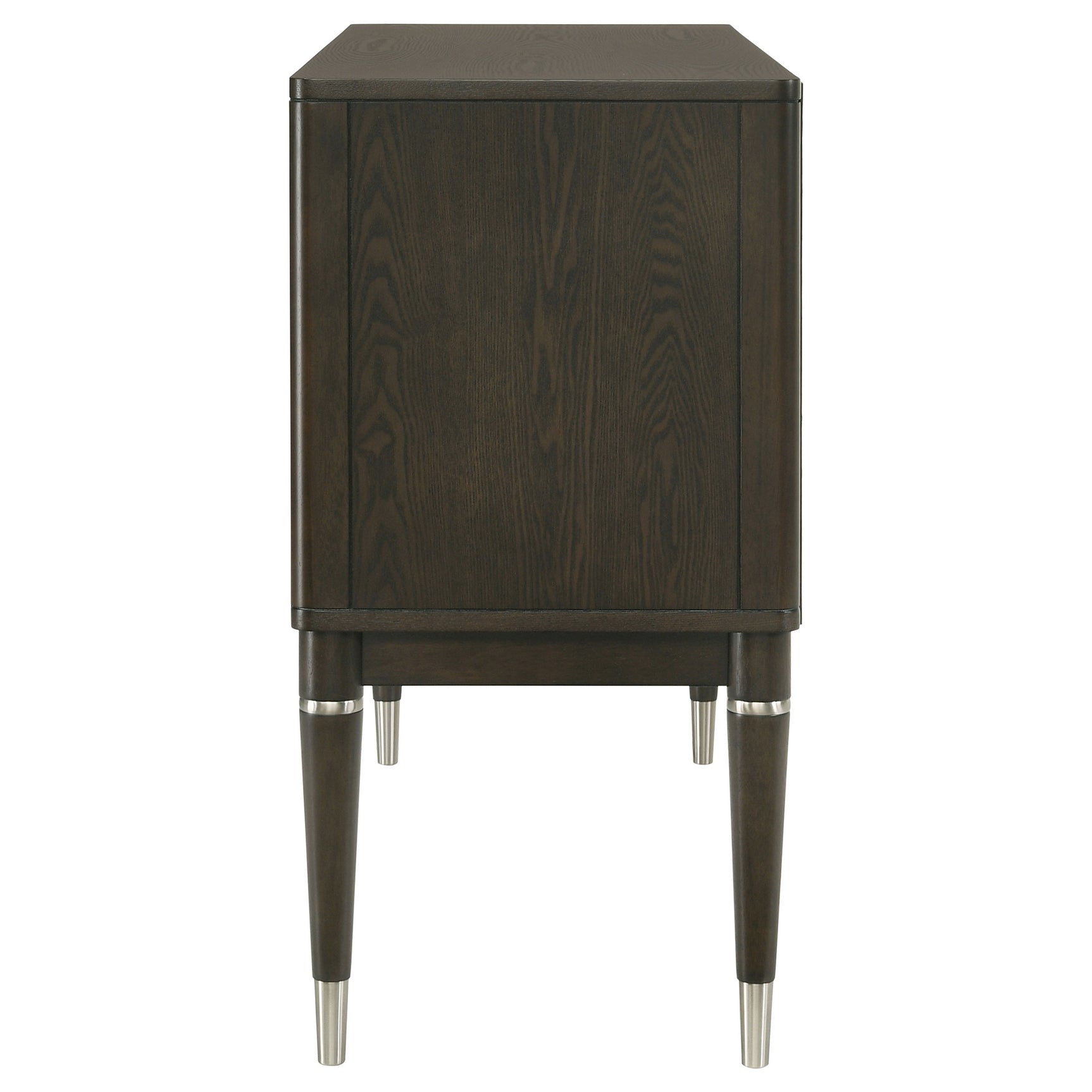 Reseda 4-door Dining Sideboard Server with Shelves Ash Brown - Tampa Furniture Outlet