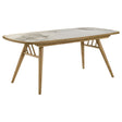 Tampa Furniture Outlet - Coaster - Croyden 73-inch Rectangular Dining Table Weathered Natural - 193731