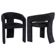 Tampa Furniture Outlet - Coaster - Carlow Upholstered Dining Arm Chair Black (Set of 2) - 193813BLK