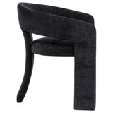 Carlow Upholstered Dining Arm Chair Black (Set of 2)