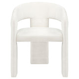 Carlow Upholstered Dining Arm Chair White (Set of 2)
