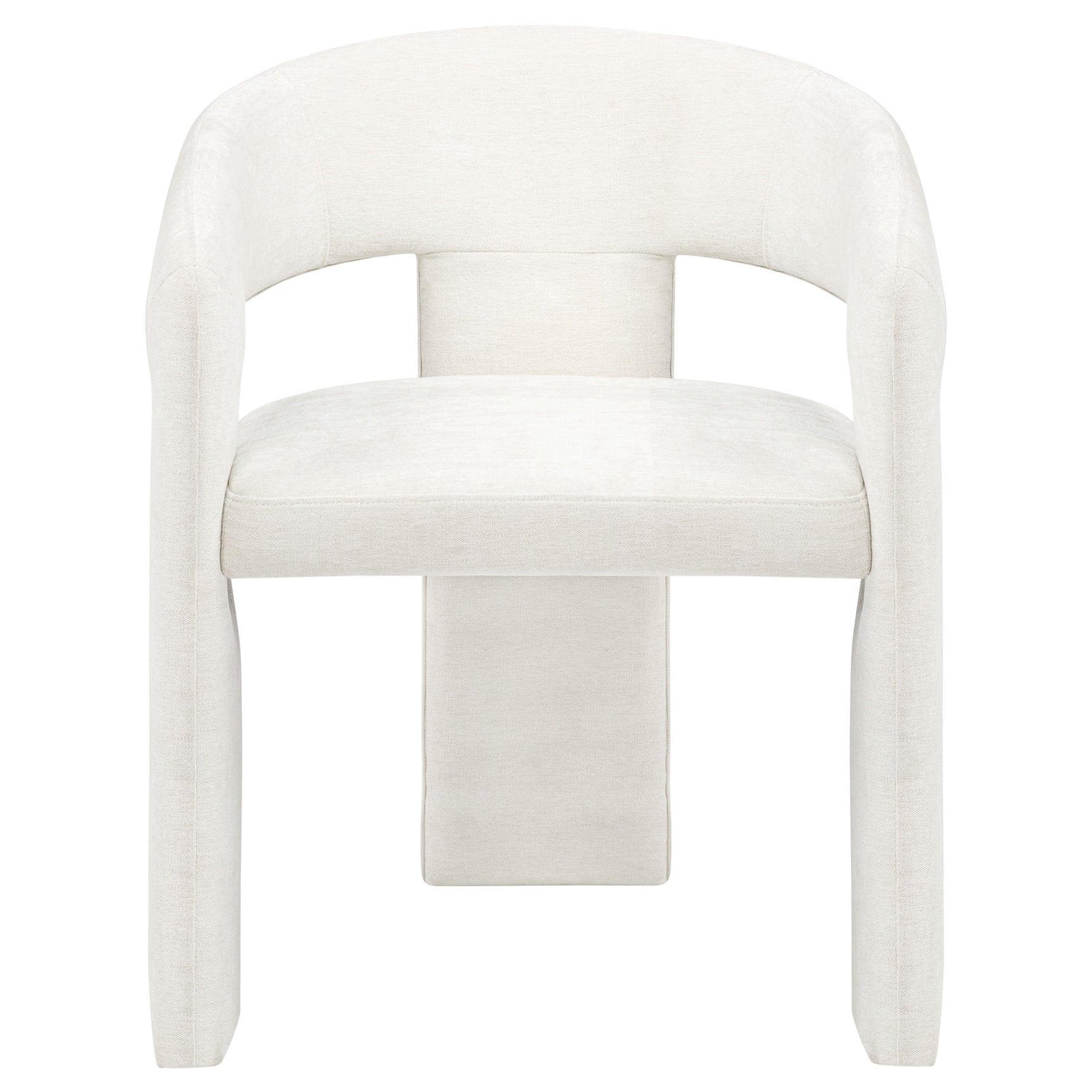 Carlow Upholstered Dining Arm Chair White (Set of 2)