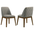 Tampa Furniture Outlet - Coaster - Franklin Upholstered Dining Side Chair Grey (Set of 2) - 193822