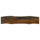 Neve Live Edge Wood Dining Bench Hairpin Legs Grey Sheesham - Tampa Furniture Outlet