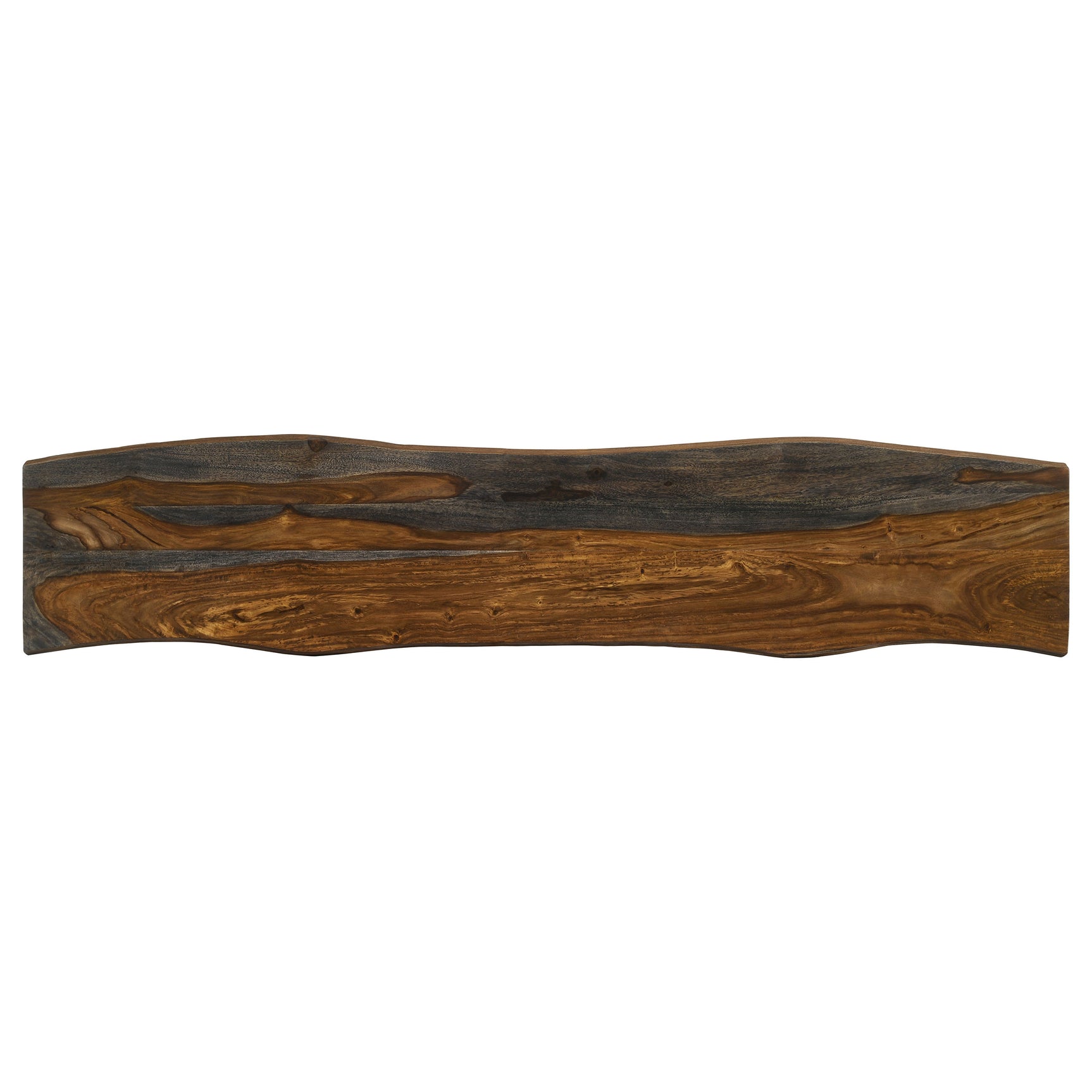 Neve Live Edge Wood Dining Bench Hairpin Legs Grey Sheesham - Tampa Furniture Outlet