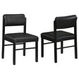 Tampa Furniture Outlet - Coaster - Kehoe Upholstered Dining Side Chair Black (Set of 2) - 193922BLK