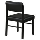 Kehoe Upholstered Dining Side Chair Black (Set of 2)