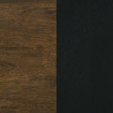Kehoe Upholstered Dining Side Chair Black and Walnut (Set of 2)