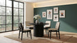 Tampa Furniture Outlet - Coaster - Hamlyn 5-piece Round Wood Dining Set Cream and Black - 193930BLK-S5D