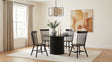 Tampa Furniture Outlet - Coaster - Hamlyn 5-piece Round Wood Dining Set Black - 193930BLK-S5G