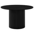 Tampa Furniture Outlet - Coaster - Hamlyn 47-inch Round Wood Dining Room Table Black - 193930BLK