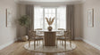 Tampa Furniture Outlet - Coaster - Hamlyn 5-piece Round Wood Dining Set Wheat and Natural Oak - 193930NAT-S5A