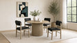 Tampa Furniture Outlet - Coaster - Hamlyn 5-piece Round Wood Dining Set Black and Natural Oak - 193930NAT-S5C