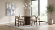 Tampa Furniture Outlet - Coaster - Hamlyn 5-piece Round Wood Dining Set Cream and Walnut - 193930WAL-S5B