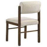 Hamlyn 5-piece Round Wood Dining Set Cream and Walnut