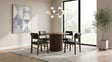 Tampa Furniture Outlet - Coaster - Hamlyn 5-piece Round Wood Dining Set Black and Walnut - 193930WAL-S5C