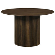 Tampa Furniture Outlet - Coaster - Hamlyn 47-inch Round Wood Dining Room Table Walnut - 193930WAL