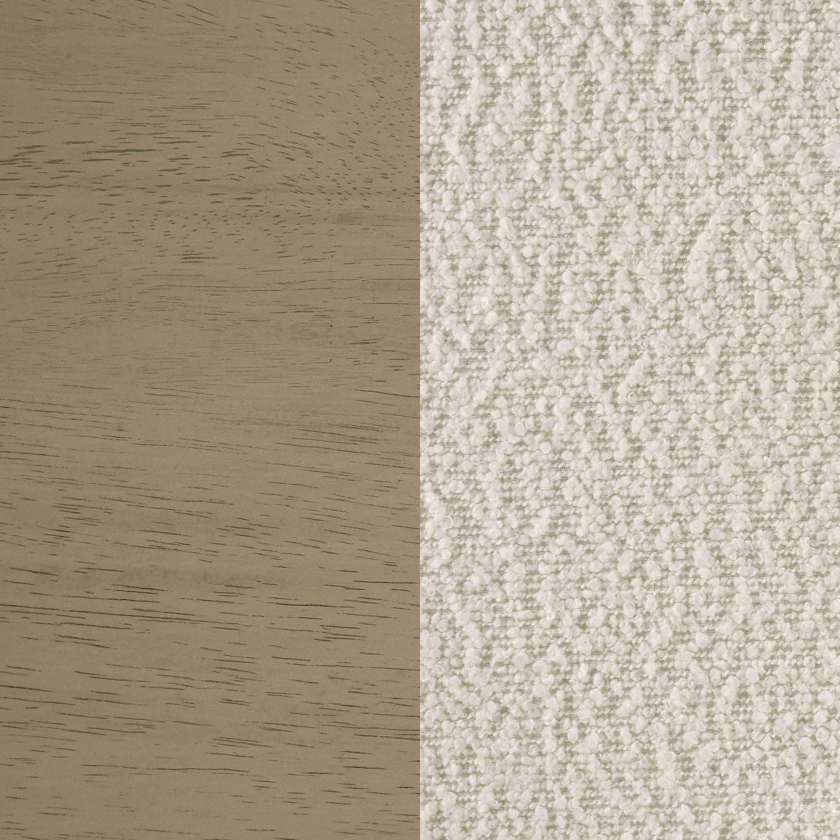 Kehoe Upholstered Dining Side Chair Cream and Natural Oak (Set of 2)