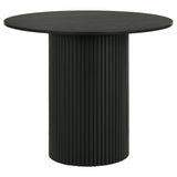 Hamlyn 5-piece Round Wood Counter Height Dining Set Grey and Black