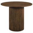 Tampa Furniture Outlet - Coaster - Hamlyn 43-inch Round Wood Counter Height Dining Table Walnut - 193938WAL