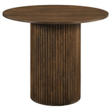 Tampa Furniture Outlet - Coaster - Hamlyn 43-inch Round Wood Counter Height Dining Table Walnut - 193938WAL
