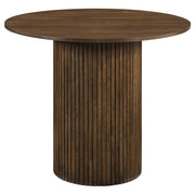 Tampa Furniture Outlet - Coaster - Hamlyn 43-inch Round Wood Counter Height Dining Table Walnut - 193938WAL