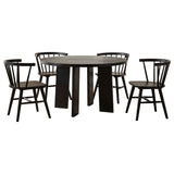 Strouse 5-piece Dining Set Black