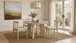 Tampa Furniture Outlet - Coaster - Strouse 5-piece Dining Set Wheat and Natural Oak - 193940NAT-S5A