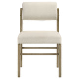 Strouse 5-piece Dining Set Cream and Natural Oak