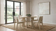 Tampa Furniture Outlet - Coaster - Strouse 5-piece Dining Set Cream and Natural Oak - 193940NAT-S5D