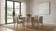 Tampa Furniture Outlet - Coaster - Strouse 5-piece Dining Set Grey and Natural Oak - 193940NAT-S5E