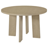 Tampa Furniture Outlet - Coaster - Strouse 47-inch Round Wood Dining Room Table Natural Oak - 193940NAT